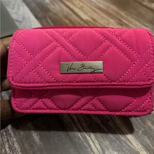 Vera Bradley Pink Quilted Women's small crossbody/ wristlet
